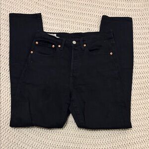 Levi's Women's Black Straight Leg Jeans